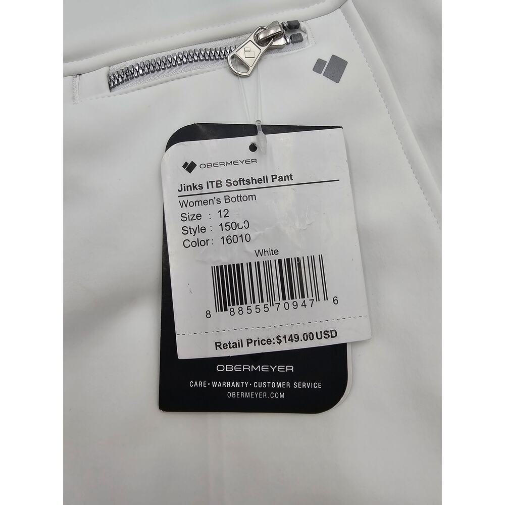 Obermeyer Women's 12 White Jinks ITB Softshell Snow/Ski Pants NWT - Picture 5 of 16